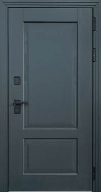Входная уличная дверь ТЕРМО Арктика 3К с терморазрывом Эмаль RAL 7016 / Винорит белый 2084