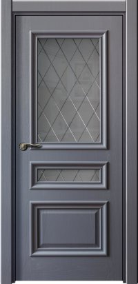 Межкомнатная дверь VIVA Premium «Elite» Премиум класс Шпон натурального дуба, покрыт серой эмалью