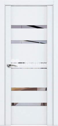 Двери межкомнатные Uberture Uniline 30030 с зеркальными вставками