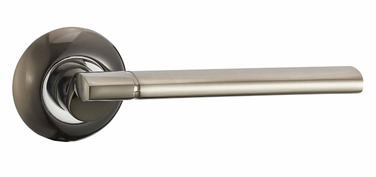  Ручка дверная Vantage V78BN/CP черный никель/хром 