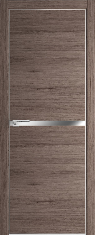 Межкомнатная дверь экошпон PROFIL DOORS 11ZN с алюминиевой кромкой 