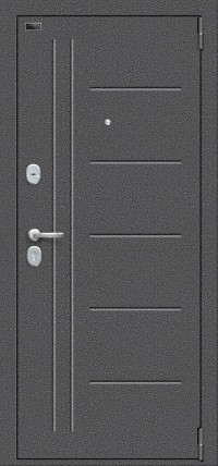 Дверь входная металлическая «Проф» Букле черное