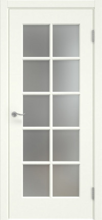 Межкомнатная дверь Eporta Lacuna 5.10 Каркасная фрезерованная межкомнатная дверь, покрытая многослойной эмалью белого цвета, со стеклом сатинат (матовое). Изготовлена из срощенного соснового бруса и МДФ. Под заказ производятся двери Eporta Lacuna 5.8 нестандартных габаритов.