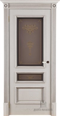 Белорусские двери PORTE VISTA Вена Кристалл 2 нефрит остекленная