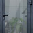 Входная уличная алюминиевая стеклянная дверь RAL 7024 с терморазрывом  980 * 2050 мм