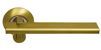 Дверная ручка Archie SILLUR 133 S.GOLD/P.GOLD 