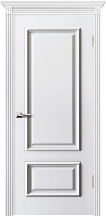 Межкомнатная дверь Ульяновская «Версаль Дуэт» Премиум класс, Эмаль белая 