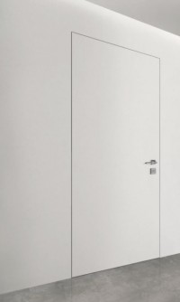 Дверь скрытой установки INVISIBLE под покраску, комплект полотно, коробка, петли