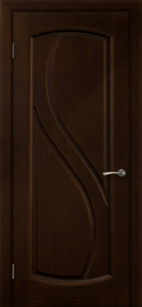 Межкомнатная Дверь Ульяновская «Дианит» Орех Каштан глухая. Натуральный шпон