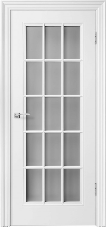 Межкомнатная Дверь Ульяновская «Версаль Прованс 15» Премиум класс, Эмаль Белая Натуральный шпон 