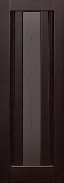 Белорусские двери из массива ольхи Версаль Венге ПО 