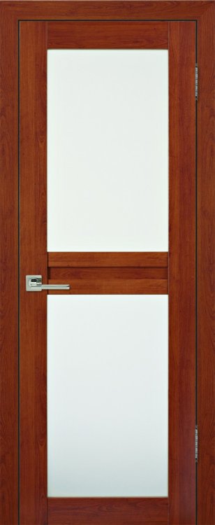 Межкомнатная дверь экошпон PROFIL DOORS Муза Вишня остекленная 
