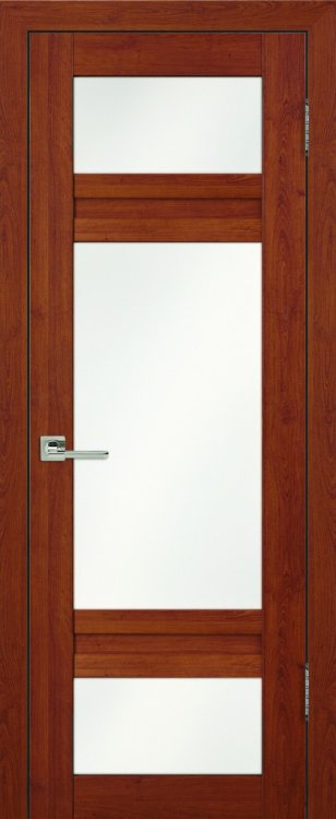 Межкомнатная дверь экошпон PROFIL DOORS Орфей Вишня остекленная 