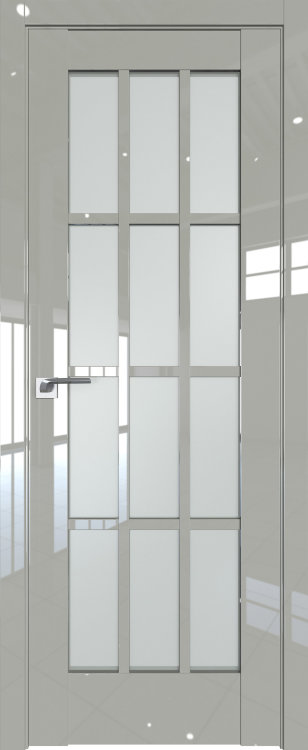 Глянцевая дверь экошпон PROFIL DOORS 102L 
