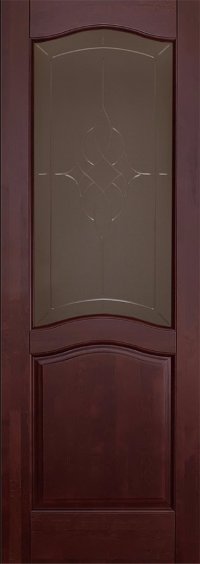 Белорусские двери из массива ольхи Лео Махагон ПО