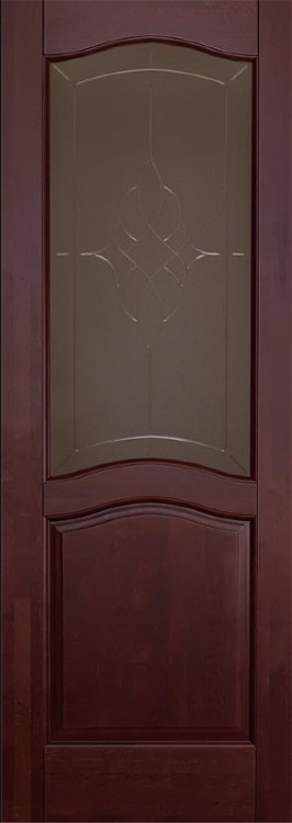 Белорусские двери из массива ольхи Лео Махагон ПО 