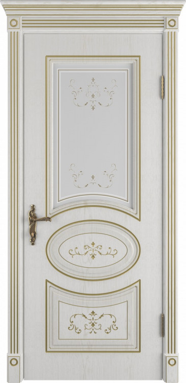 Межкомнатные двери Эко Шпон VFD Classic Art Amalia стекло Art Cloud 