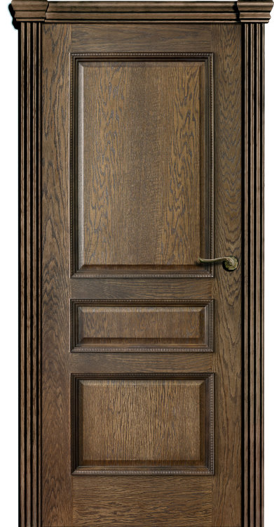 Межкомнатная дверь VIVA Premium «Olson» Премиум класс Шпон морёного дуба 