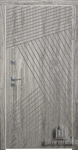 Входная металлическая дверь "Nova" цвет дуб мелфорд грей софт 