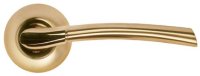 Ручка дверная Morelli DIY MH-06 SG/GP Пиза золото