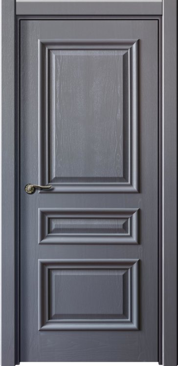 Межкомнатная дверь VIVA Premium «Elite» Премиум класс Шпон натурального дуба, покрыт серой эмалью 