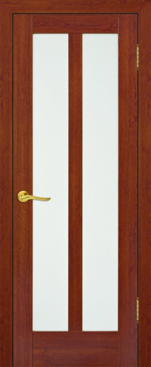 Межкомнатная дверь экошпон PROFIL DOORS Эллада Вишня остекленная 