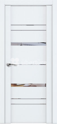 Двери межкомнатные Uberture Uniline 30027 с зеркальными вставками