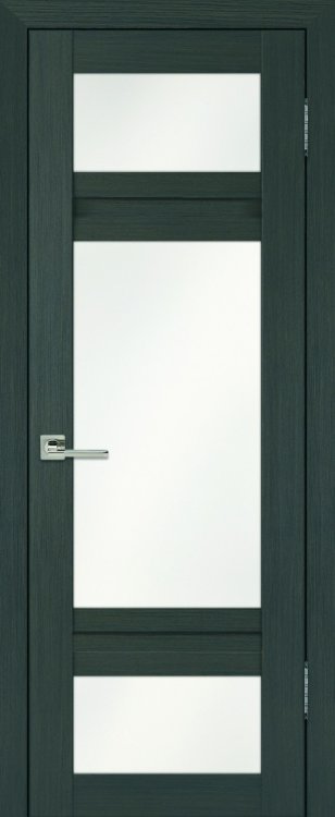 Межкомнатная дверь экошпон PROFIL DOORS Орфей Мелинга Грей остекленная 