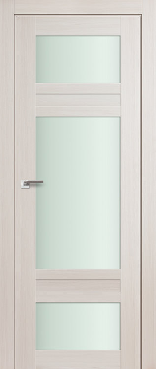 Межкомнатная дверь экошпон PROFIL DOORS Орфей Беленый Дуб (Эш Вайт Мелинга) остекленная 